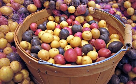 Colored potatoes-beautiful and delicious